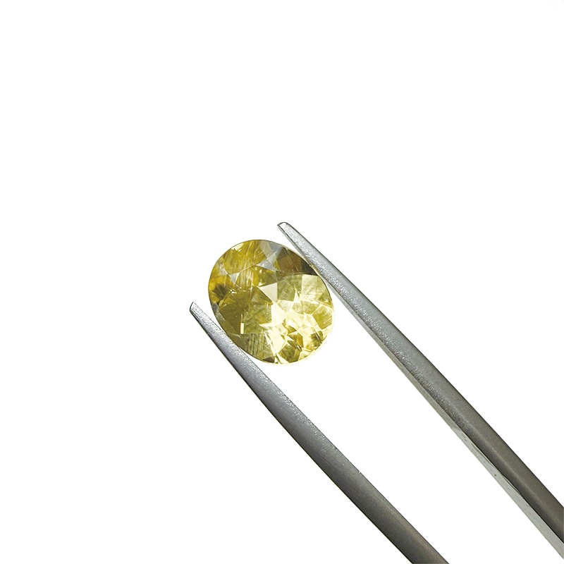 10008896：イエローベリル　OV　10.1×8.1ｍｍ　2.63ct