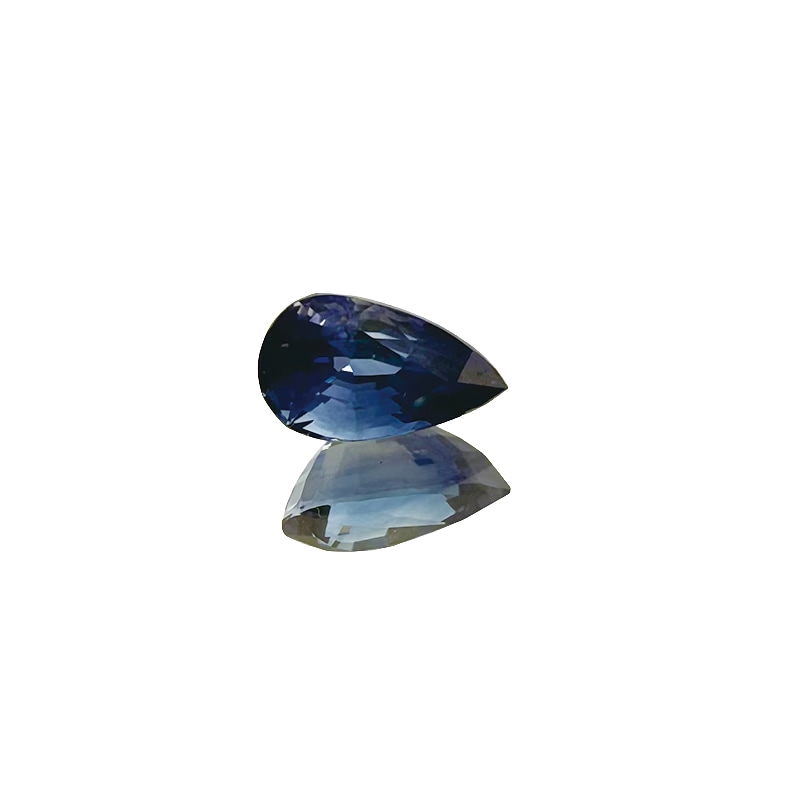 10008116：コーンフラワーサファイア　 PS　7.5×4.4ｍｍ 1.11ct　AIGS鑑別付き