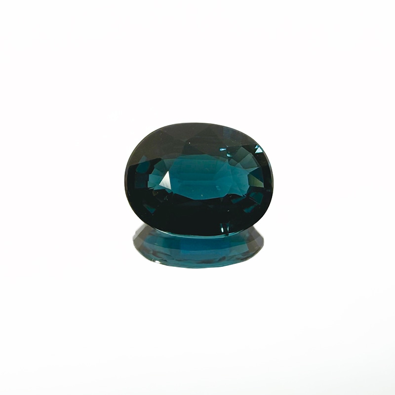 10008680：インディゴライトトルマリン(日独ソ)OV8.05×6.26mm1.141ct