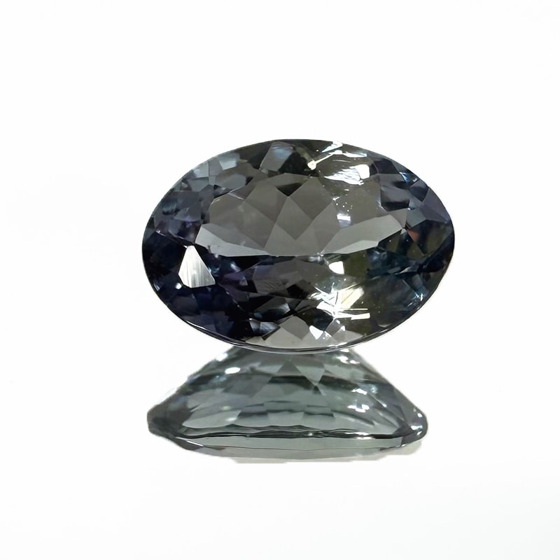 10002912：ゾイサイト　OV　  7×4.9ｍｍ　0.74ct