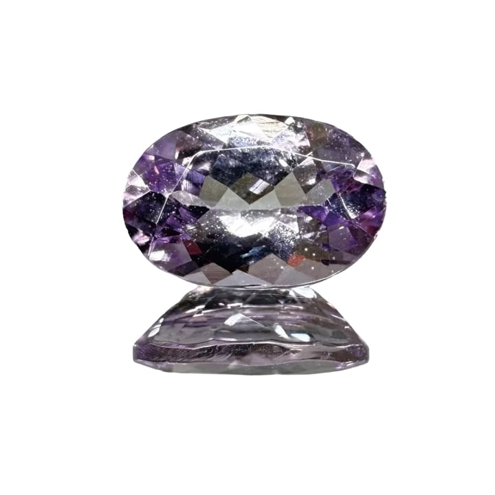 10009838：ラベンダーカラーゾイサイト　OV　6.4×4.2ｍｍ　0.55ct