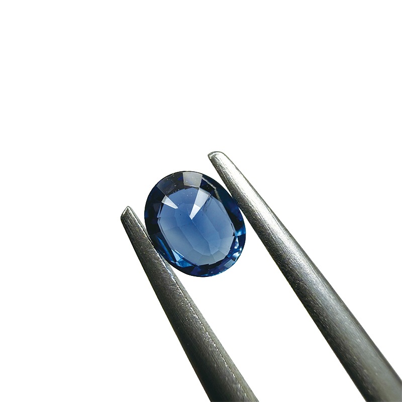 10008078：コーンフラワーサファイア (AISS)　サファイア　OV5.0×4.1ｍｍ　