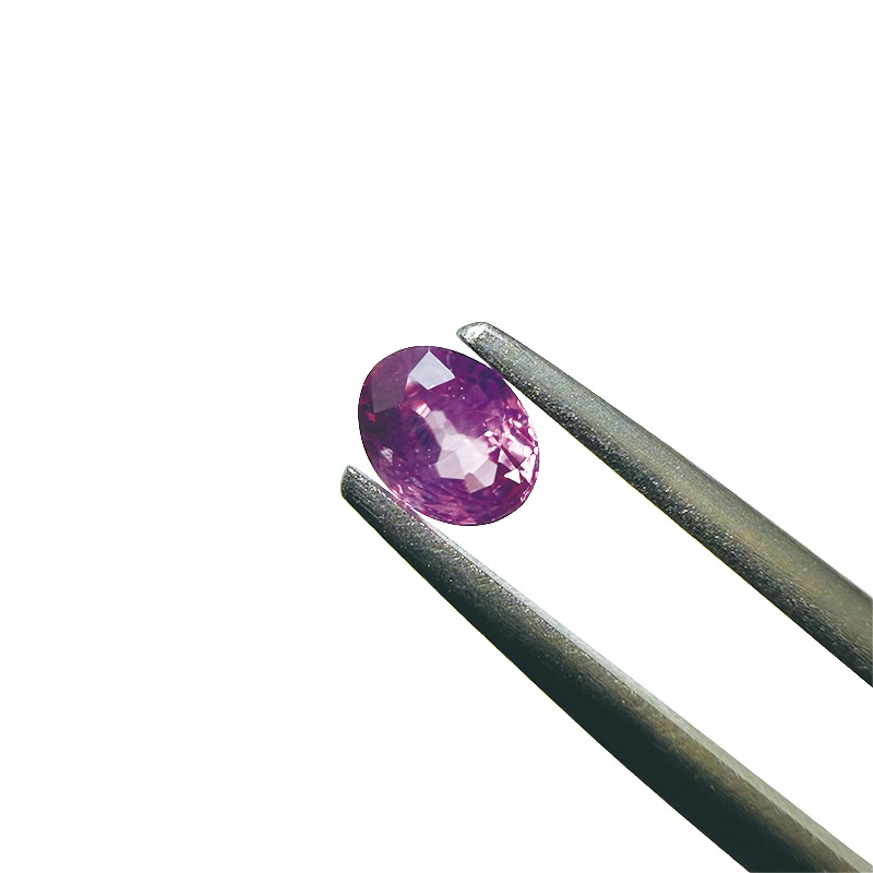426：パープルサファイア OV4.8×3.7mm 0.44ct シルキー