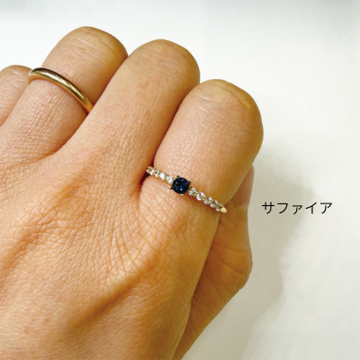 【JV1005】はじめてのセミオーダー～誕生石リング～