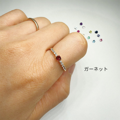 【JV1005】はじめてのセミオーダー～誕生石リング～