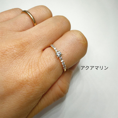 【JV1005】はじめてのセミオーダー～誕生石リング～