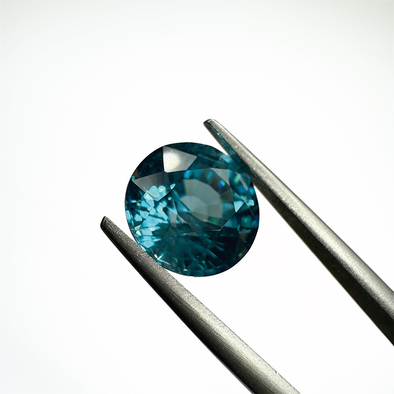 ブルージルコン　9.6ｍｍ　5.53ct