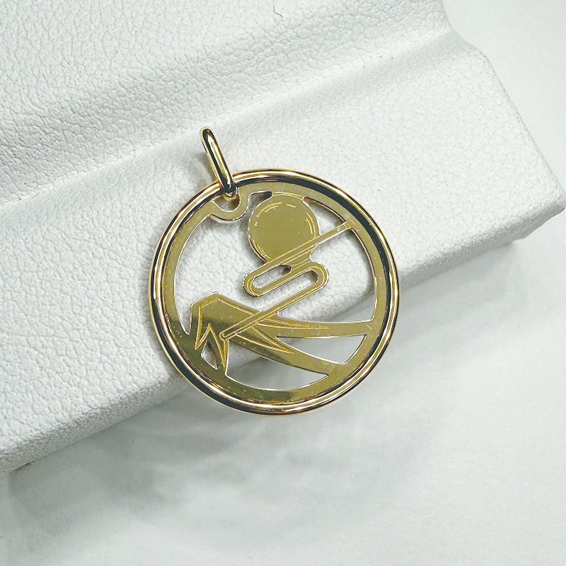 透かし　レーザーコイン『富士山と月』Sサイズ