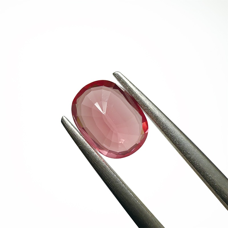 オレンジピンクスピネル(シルキー) OV8.9×6.6mm 1.92ct