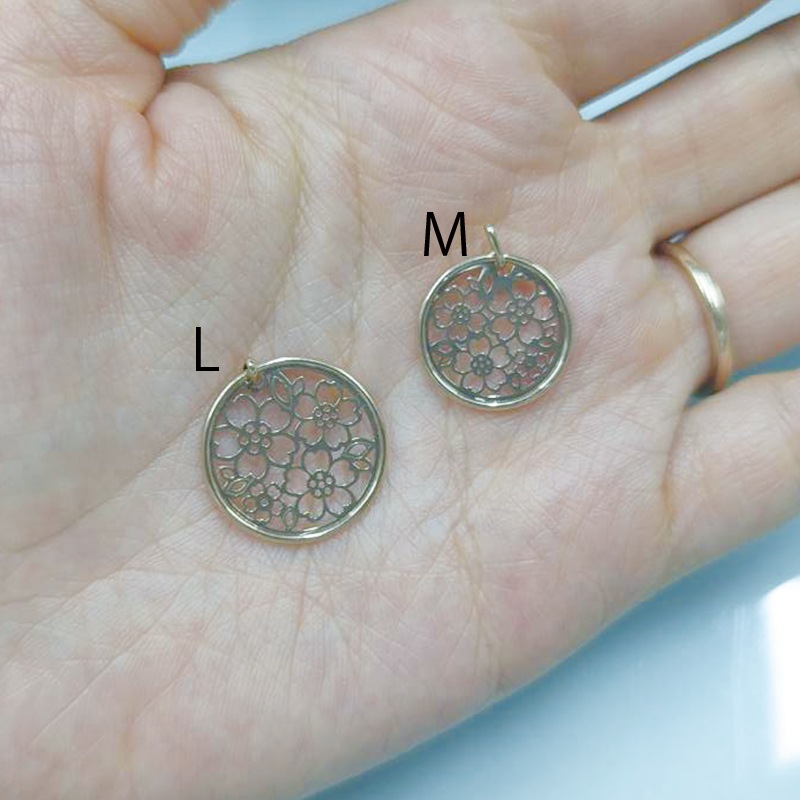 透かし　レーザーコイン『桜』Mサイズ