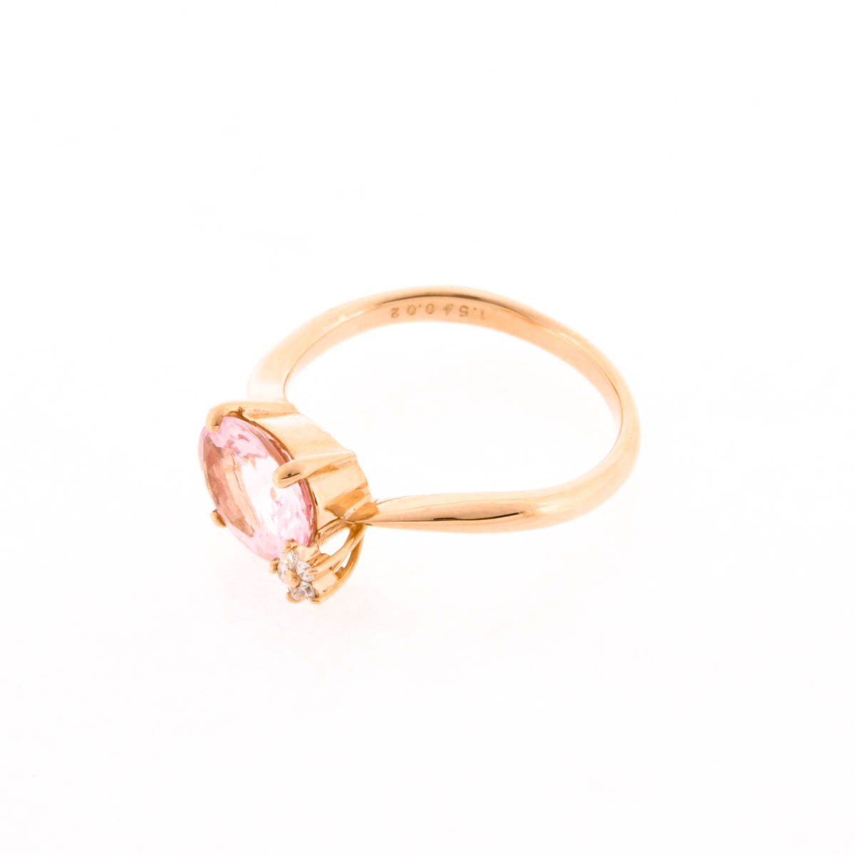K18PG モルガナイト リング オーバル ダイヤ星付き | | JEWELRY