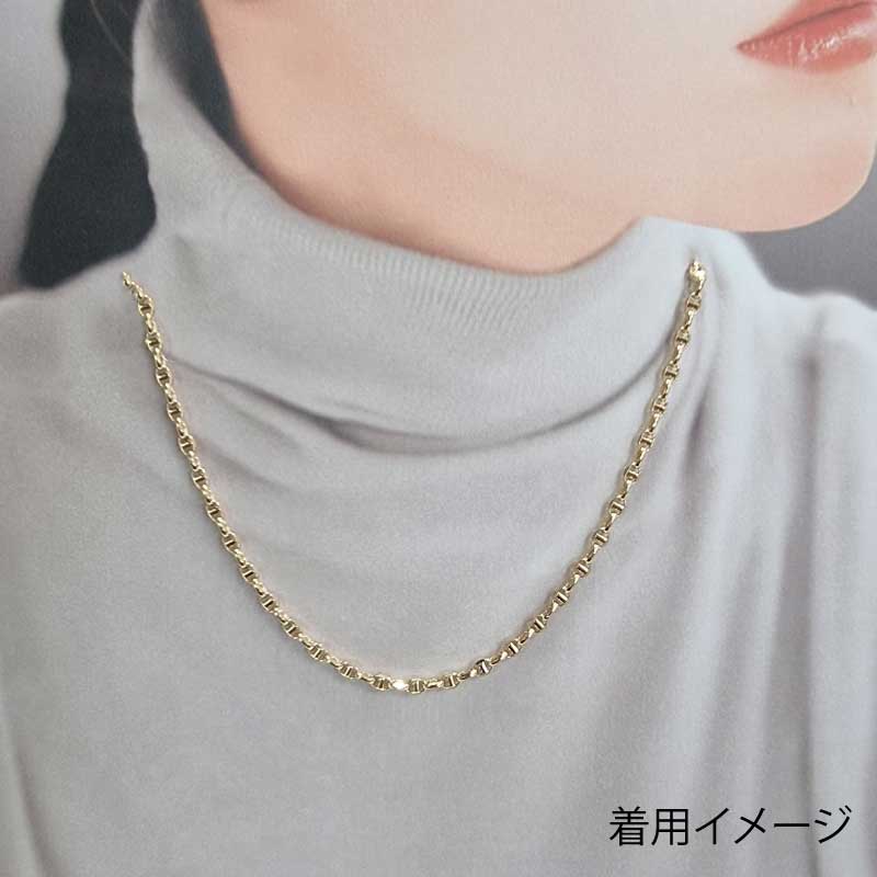 K18YG スカルチェーン130　50㎝