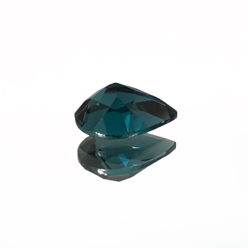 10008445：インディゴライトトルマリン（日独ソーティング付き） PS6.95×5.02mm 0.621ct