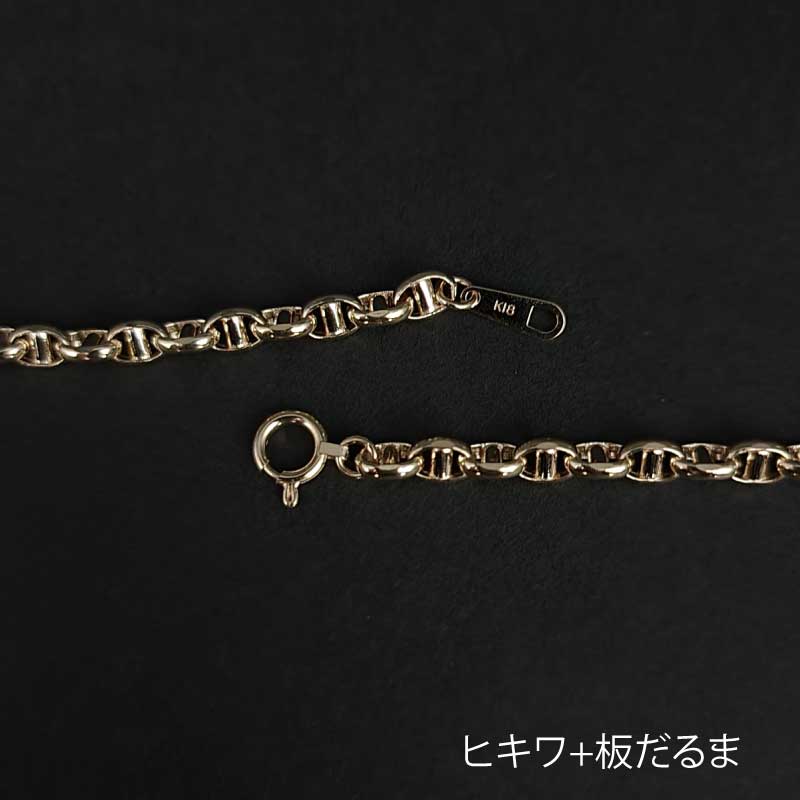 K18YG 中空 スカルチェーン160 50㎝ | | JEWELRY VALLEY