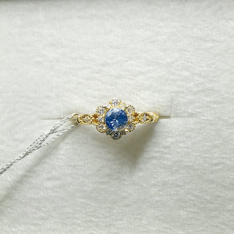 433：ブルーサファイア　RD　4.1ｍｍ　0.35ct