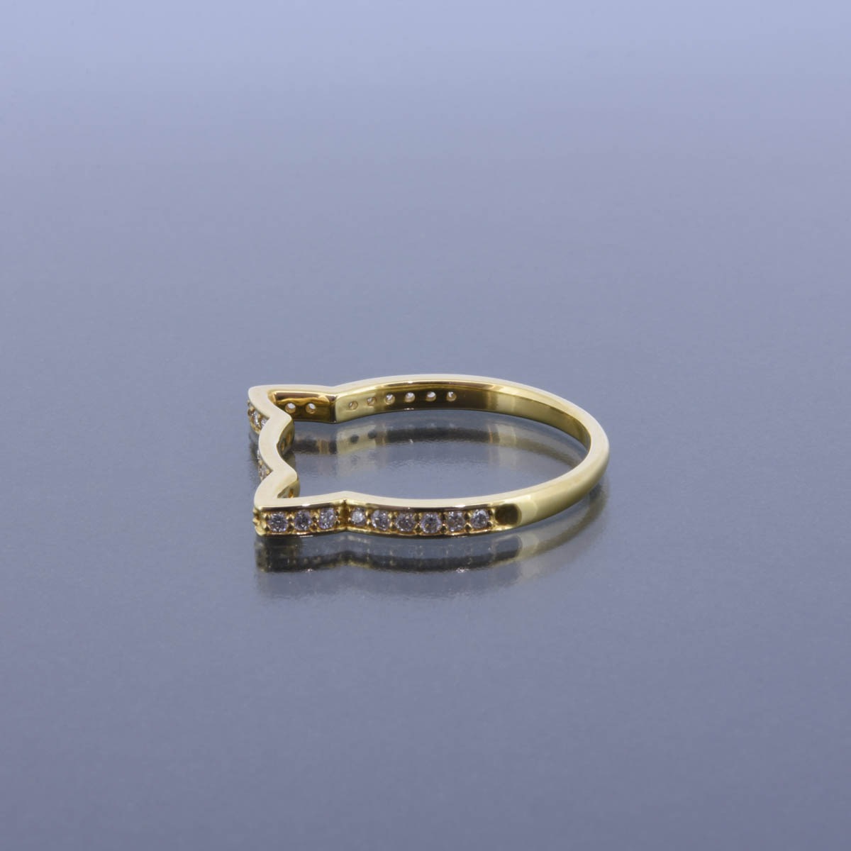K18YG ダイヤモンド リング ネコ 動物モチーフ | | JEWELRY