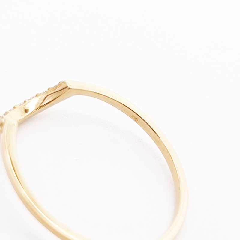 K18YG ダイヤモンド リング