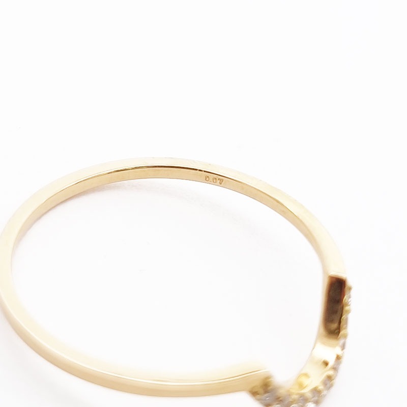 K18YG ダイヤモンド リング