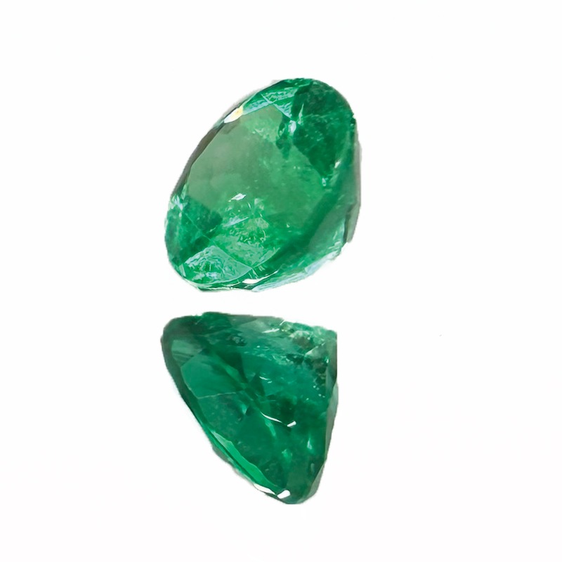 10009885：エメラルド（コロンビア産・宝石貴金属ソーティング付き） RD 3.95×3.94mm 0.221ct