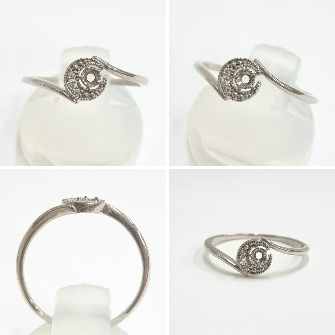 【セミオーダー加工】JV1042加工　月リング