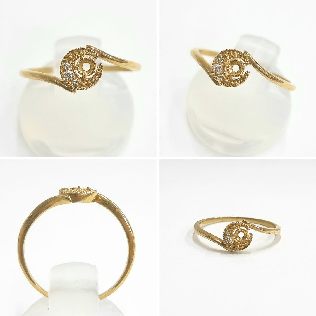 【セミオーダー加工】JV1042加工　月リング