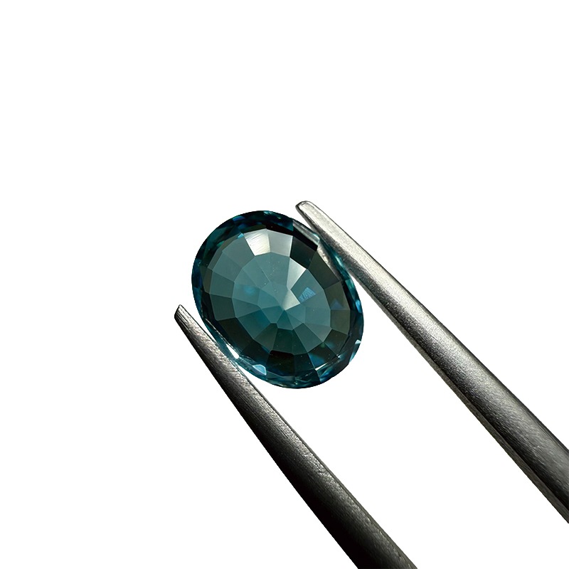 470：ブルージルコン　OV 9.0×7.0ｍｍ 3.49ct