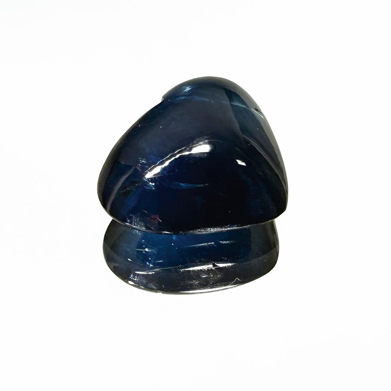 10009773：サファイア HTカボション 8.1×9.8mm 3.39ct