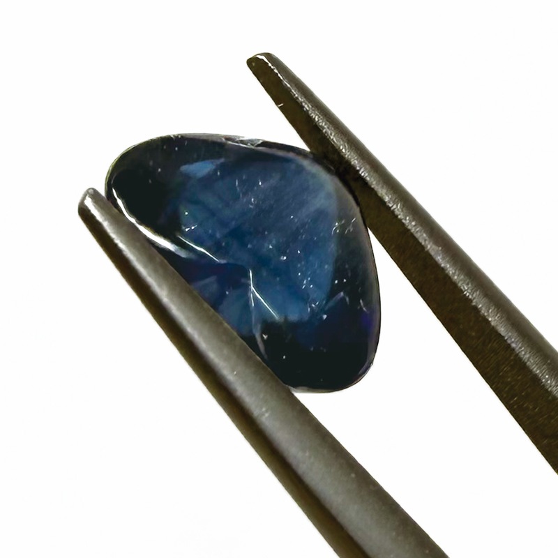 10009773：サファイア HTカボション 8.1×9.8mm 3.39ct