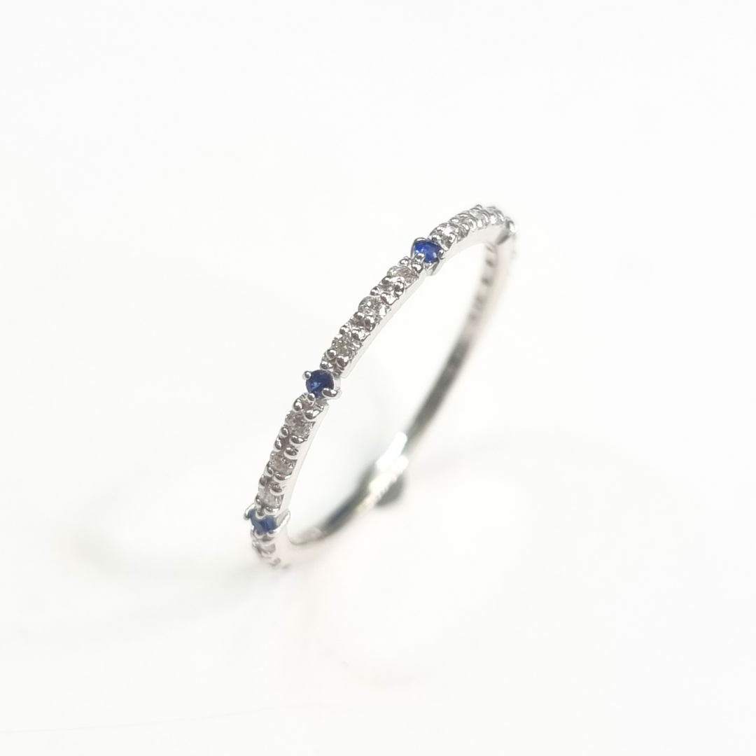 K18YG　サファイア/ダイヤモンド リング