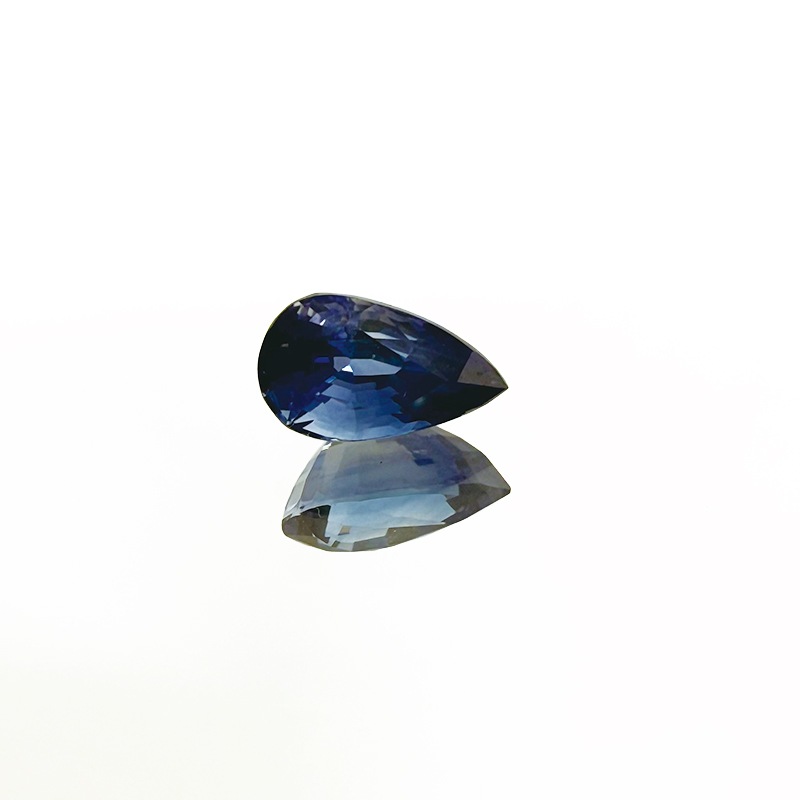 10008116：コーンフラワーサファイア　 PS　7.5×4.4ｍｍ 1.11ct　AIGS鑑別付き