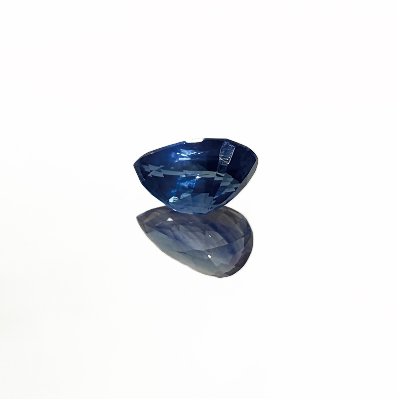 10008116：コーンフラワーサファイア　 PS　7.5×4.4ｍｍ 1.11ct　AIGS鑑別付き