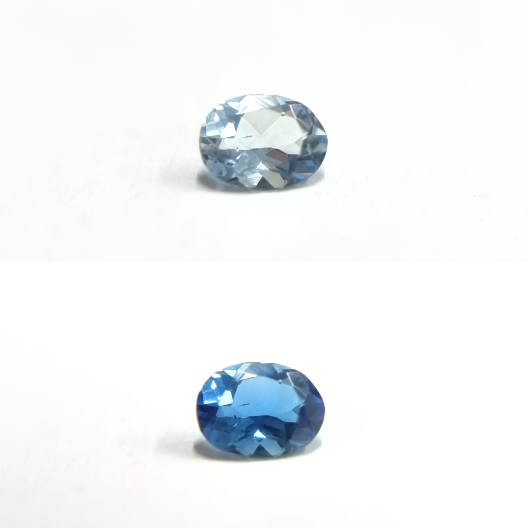No.10007192：アクアマリン　OV 4.2×3.2ｍｍ 0.17ct