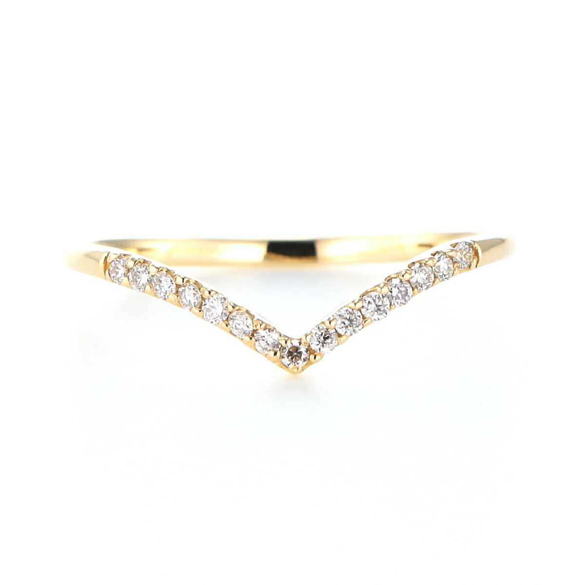 初代Vリング　K18WGメッキなし