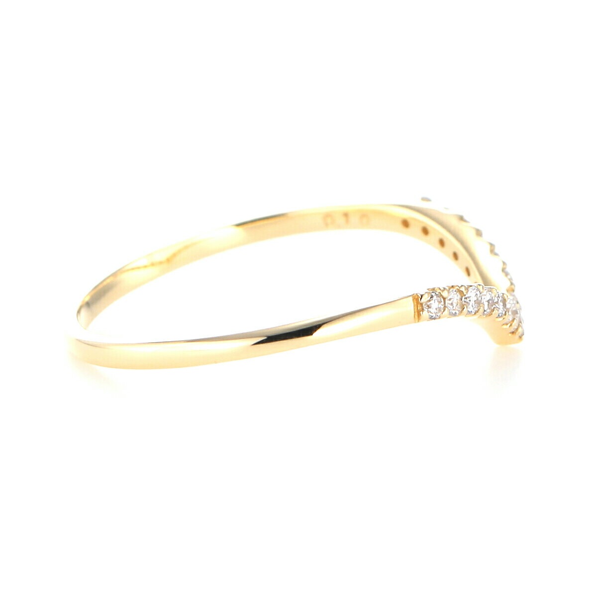 初代Vリング　K18WGメッキなし