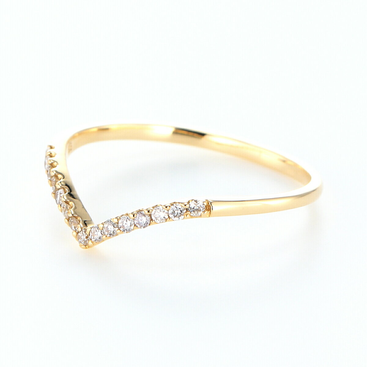 初代Vリング　K18WGメッキなし