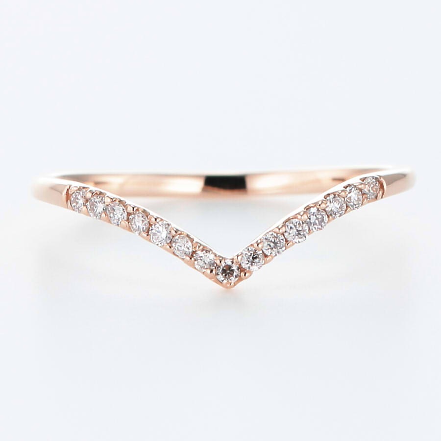 初代Vリング　K18WGメッキなし