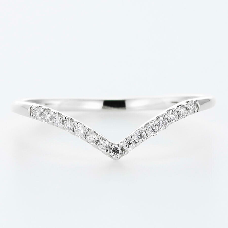 初代Vリング　K18WGメッキなし