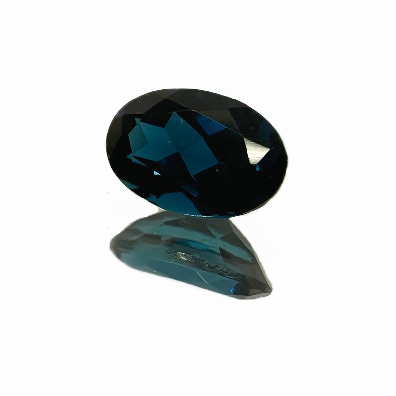 10008461：インディゴライトトルマリンOV6.0×4.1mm0.46ct