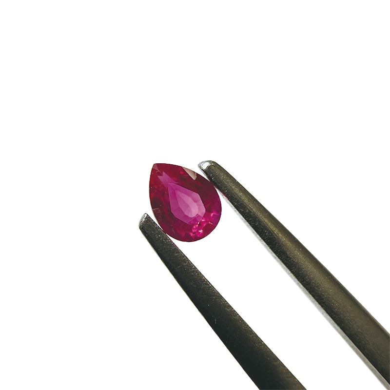10005151：ビルマ産ルビー PS4.0×3.0mm 0.18ct