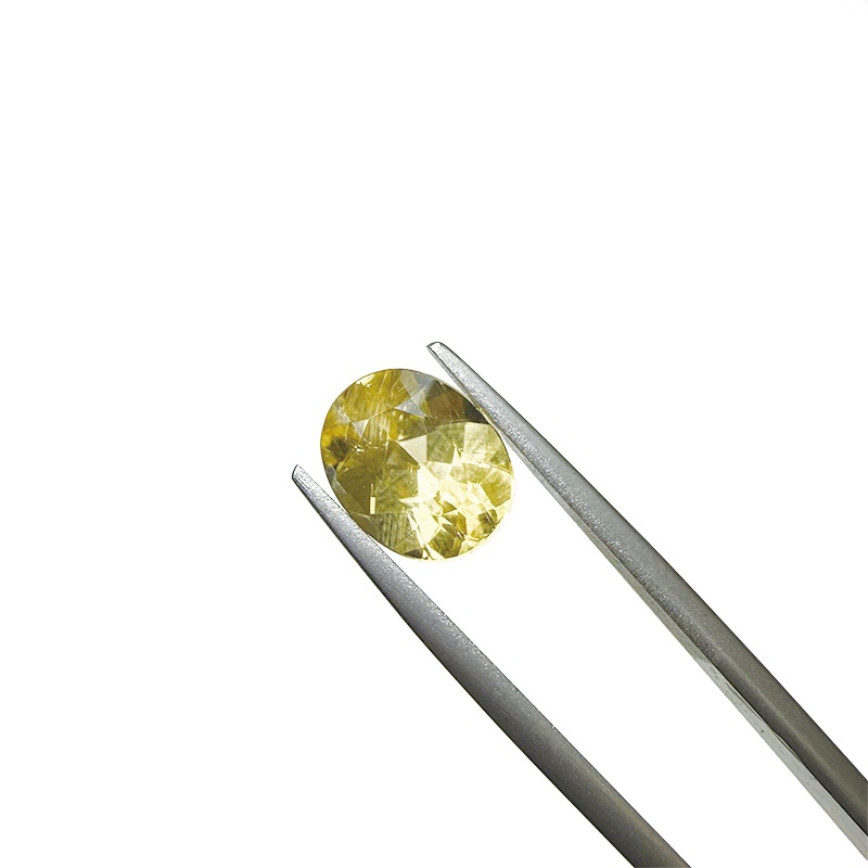 10008896：イエローベリル　OV　10.1×8.1ｍｍ　2.63ct