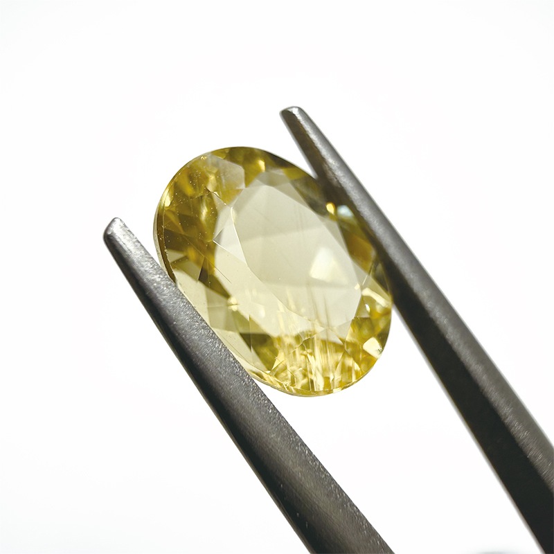 10008896：イエローベリル　OV　10.1×8.1ｍｍ　2.63ct