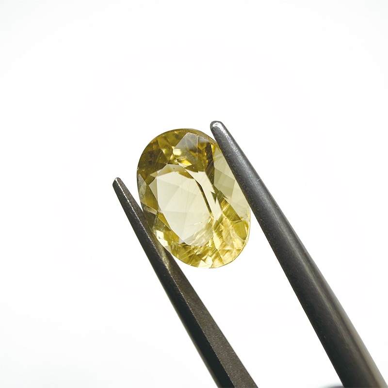 10008896：イエローベリル　OV　10.1×8.1ｍｍ　2.63ct