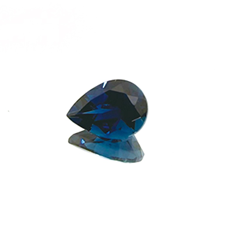 10008444：インディゴライトトルマリン（日独ソーティング付き） PS7.16×5.06mm 0.668ct