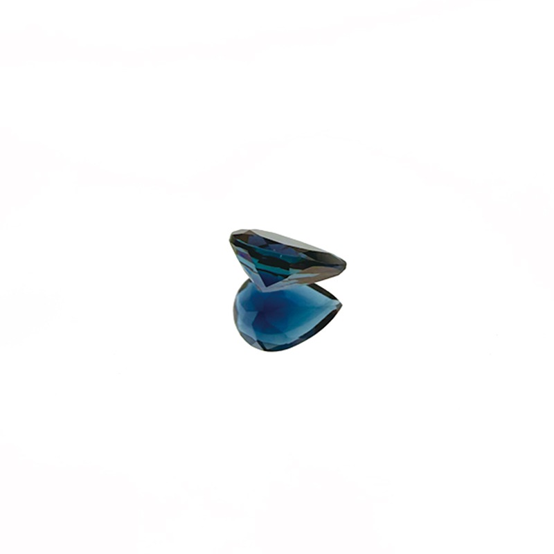 10008444：インディゴライトトルマリン（日独ソーティング付き） PS7.16×5.06mm 0.668ct