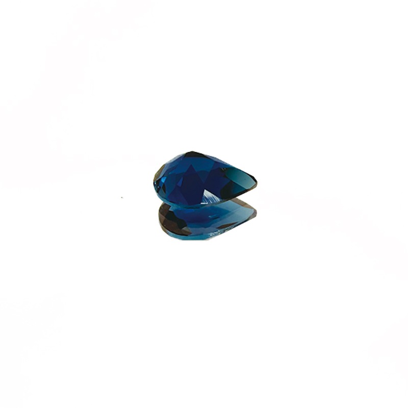 10008444：インディゴライトトルマリン（日独ソーティング付き） PS7.16×5.06mm 0.668ct