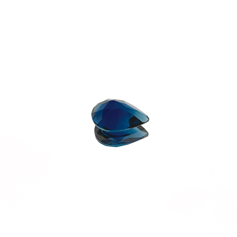 10008444：インディゴライトトルマリン（日独ソーティング付き） PS7.16×5.06mm 0.668ct