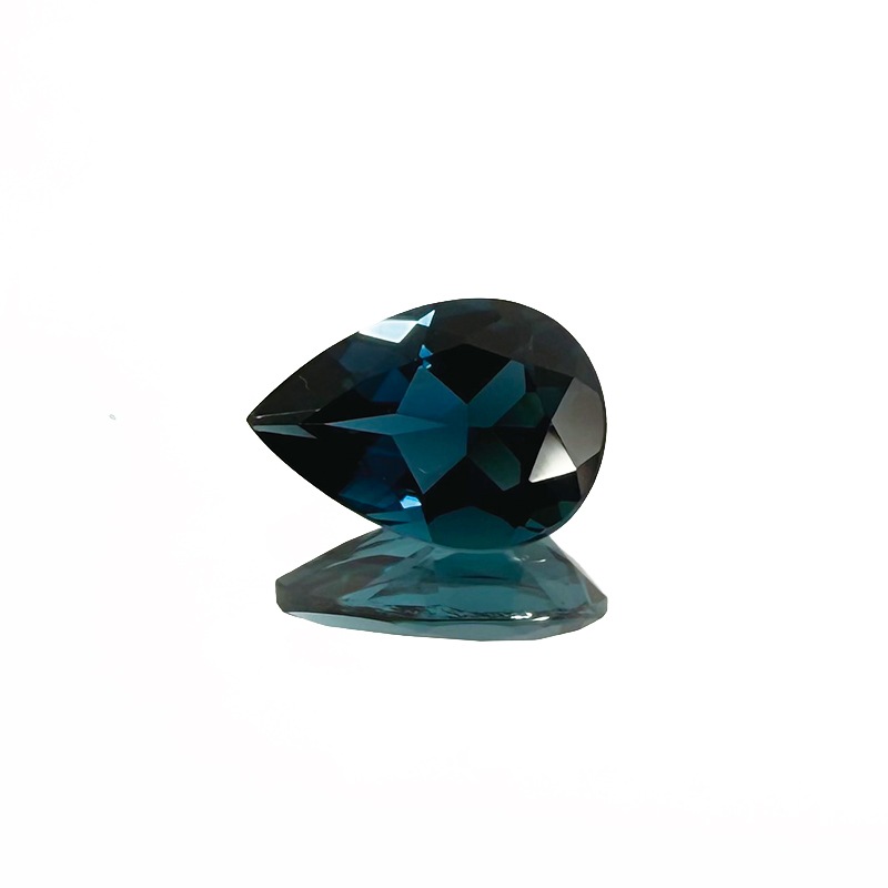 10008446：インディゴライトトルマリン（日独ソーティング付き） PS7.24×5.05mm 0.600ct