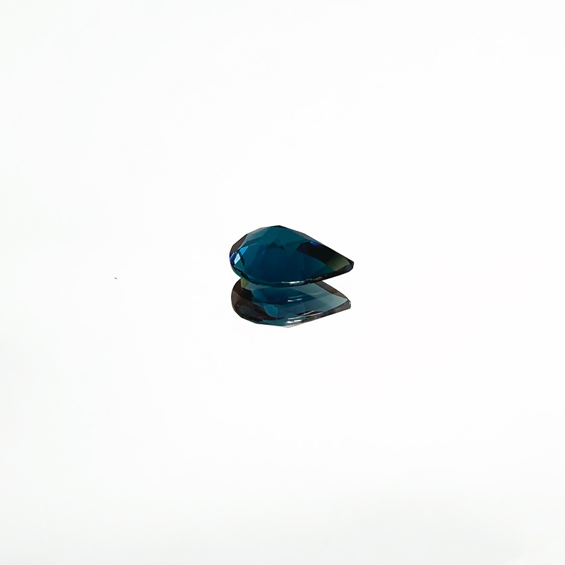 10008446：インディゴライトトルマリン（日独ソーティング付き） PS7.24×5.05mm 0.600ct