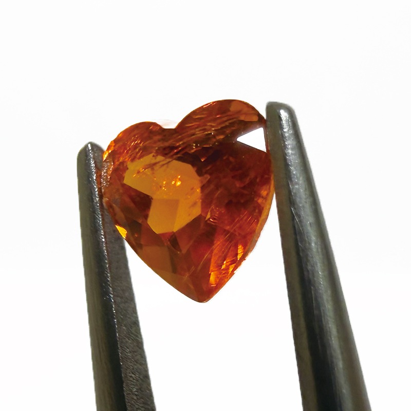 10009767：スペサルティンガーネットHT5.5ｍｍ0.80ct