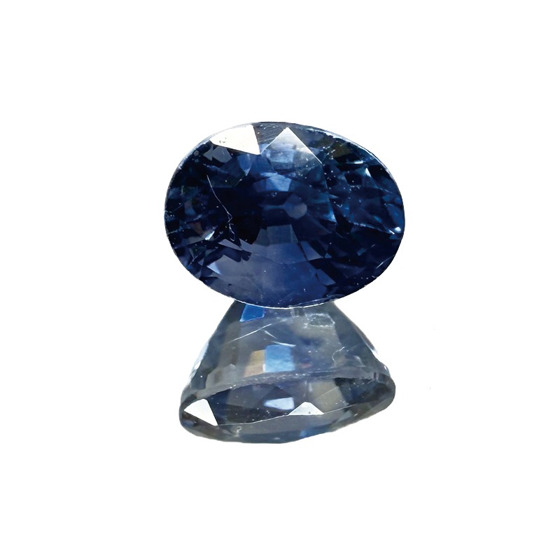 10009803：ブルーサファイアOV4.9×3.8ｍｍ0.57ct